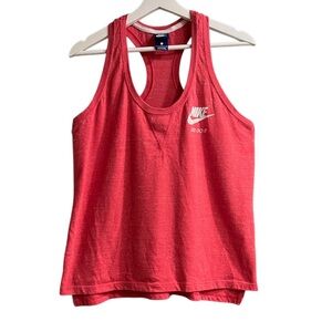 NIKE | Red Gym Just Do It Scoop Neck Activewear Tank Top Size L